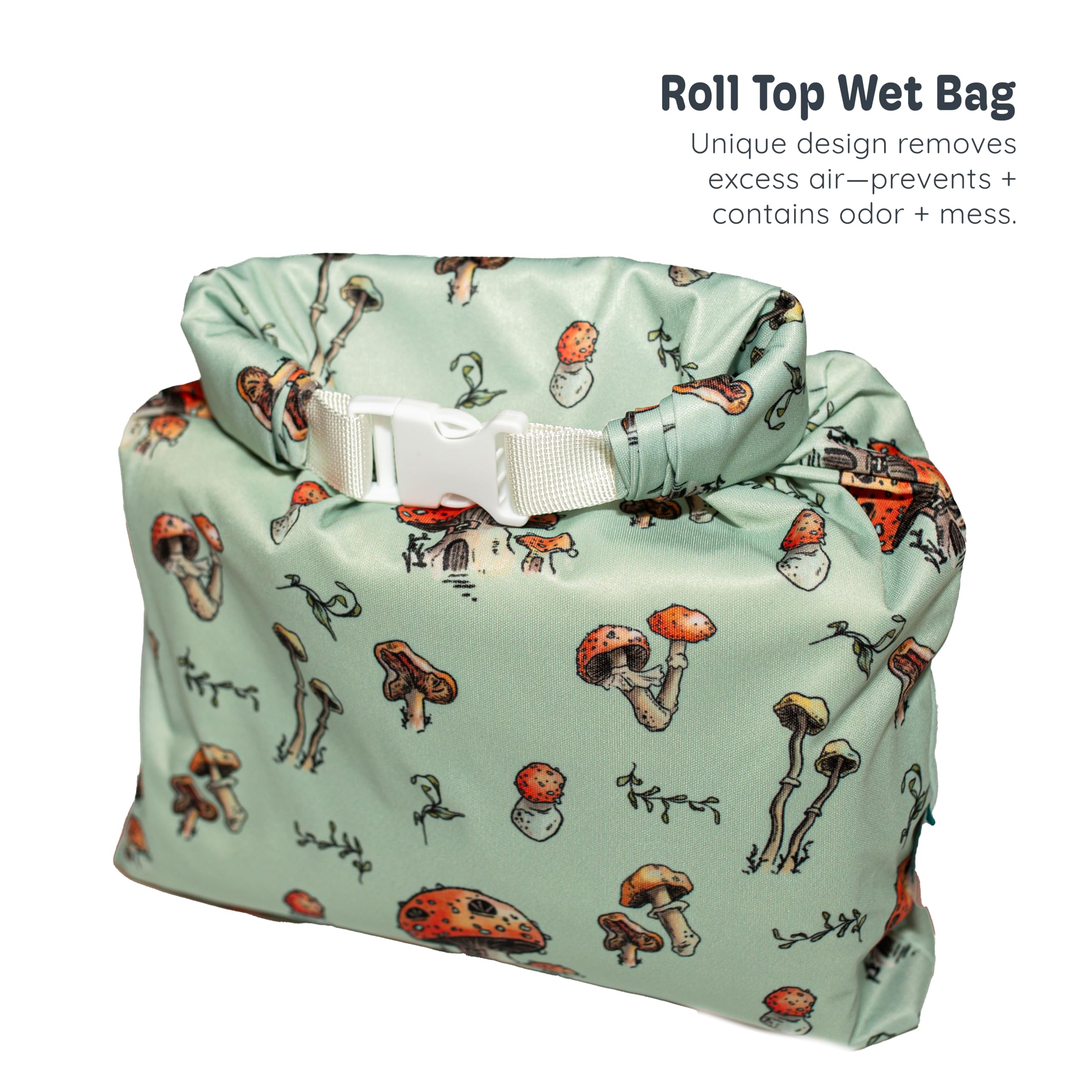 Kinder wide hip snaps allow a customizable, snug fit.