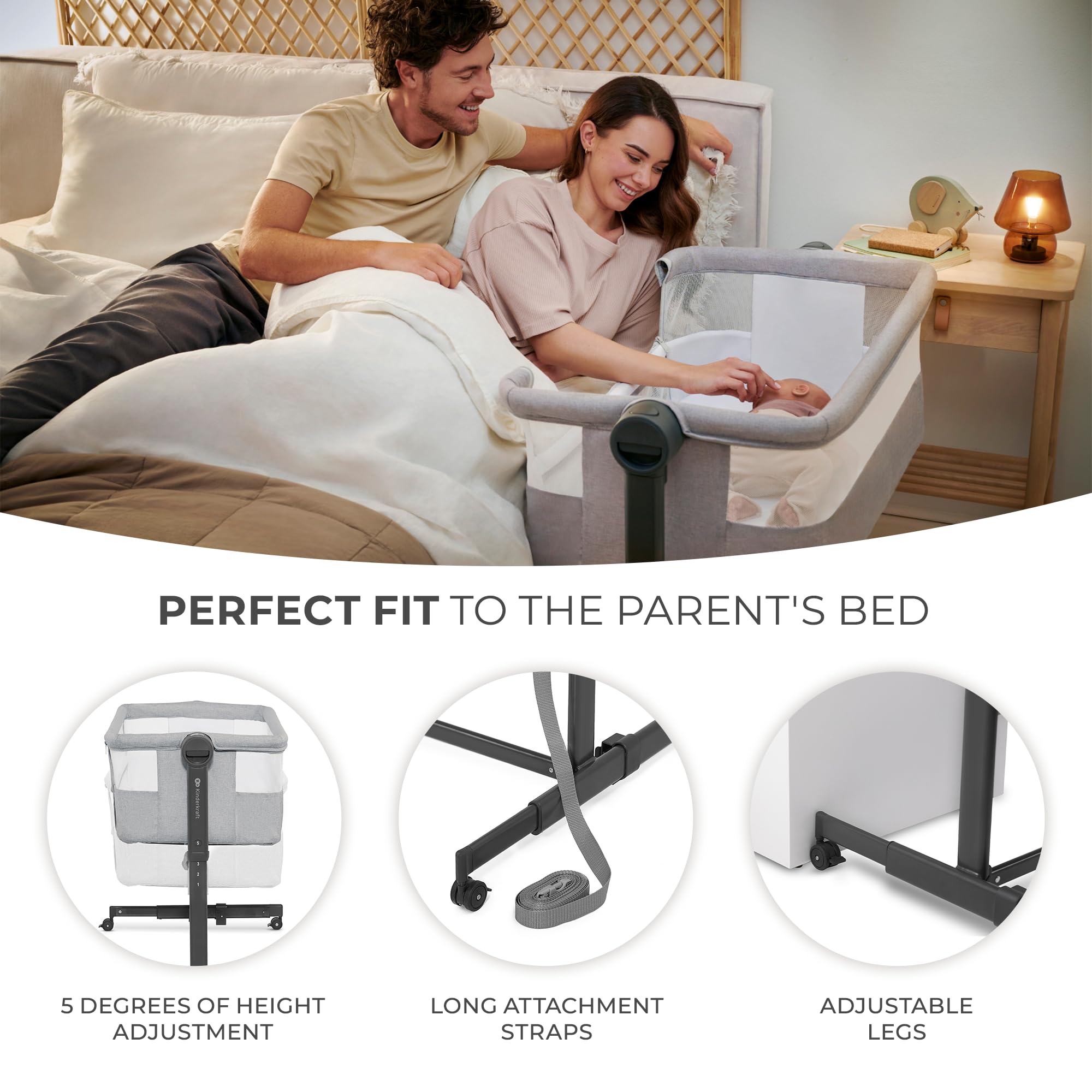 Kinderkraft Neste UP2 co-sleeper setup demonstrates transition
