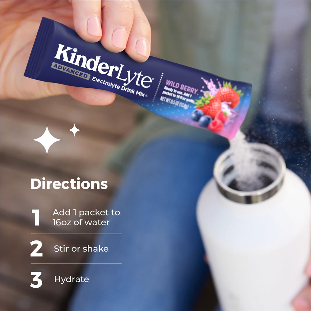 KinderLyte Non-GMO Project label on packaging reassuring ingredient quality.