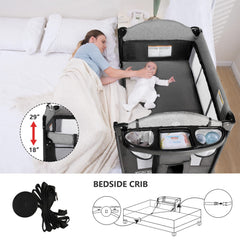 Kinder King 4in1 playard side mesh view shows breathable panels