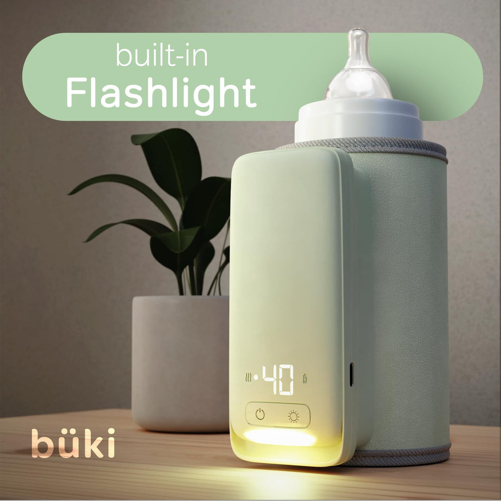 KinderSense Büki fits bottles up to 3.25 inches diameter for versatile bottle compatibility.