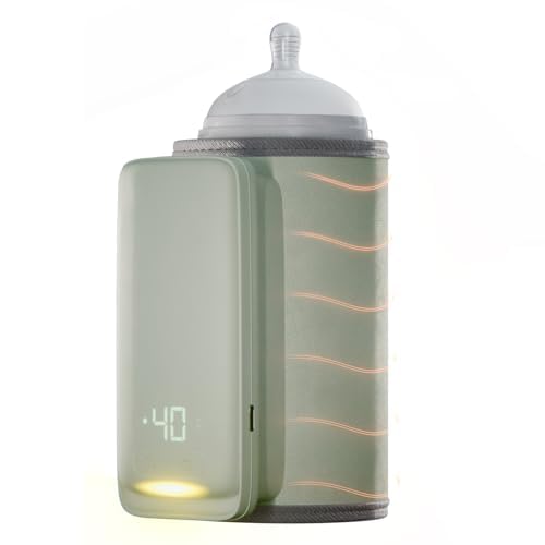 KinderSense bottle warmer fits wide bottles up to 3.25 inches