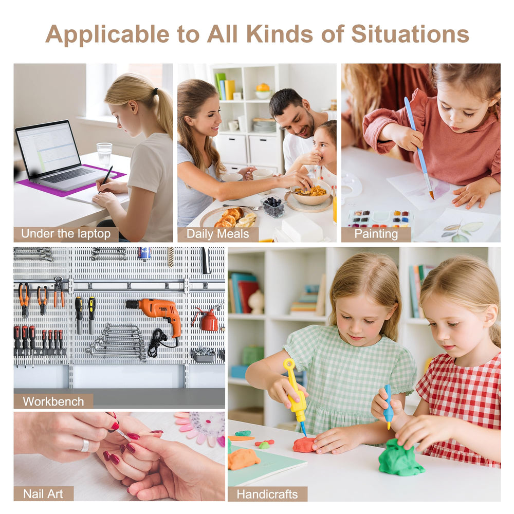 KindGa placemats have an easy-clean silicone surface
