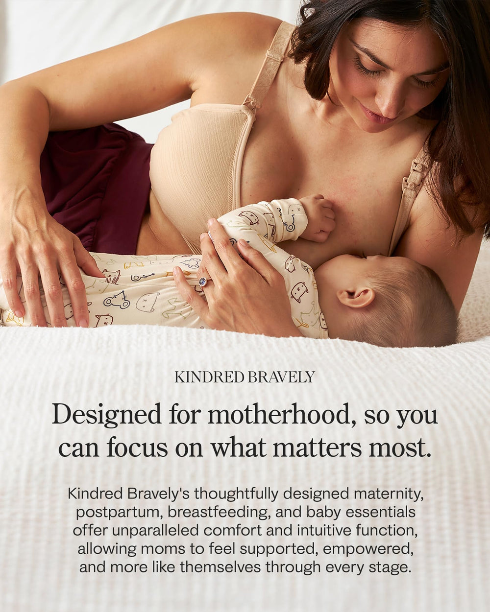 Kindred Bravely Organic Nursing Pads OEKO-TEX label conveys safety alongside skin-friendly use