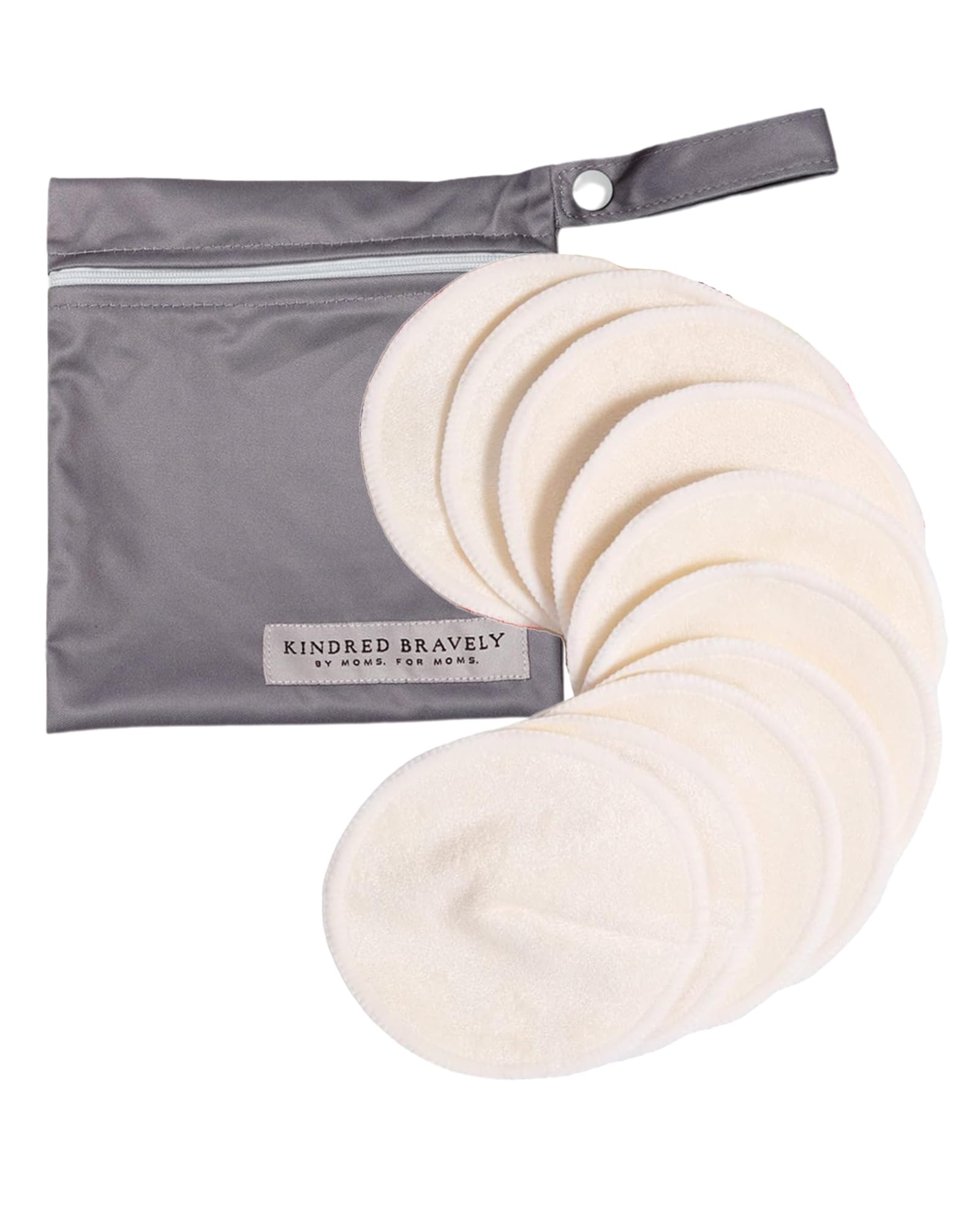 Kindred Bravely Organic Nursing Pads package box ideal for on-the-go leakage protection