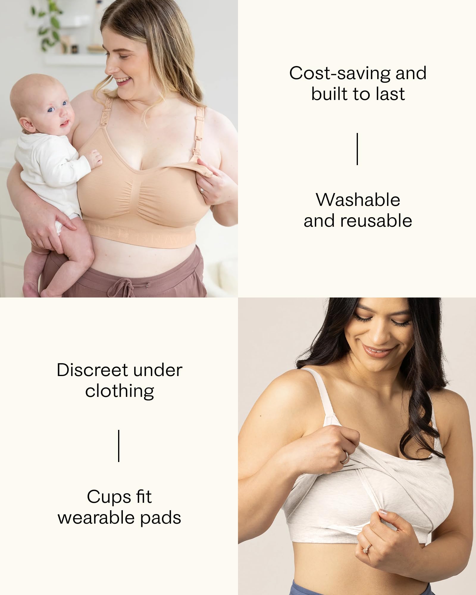 Kindred Bravely Organic Nursing Pads waterproof bag demonstrates travel-ready wet-pads storage