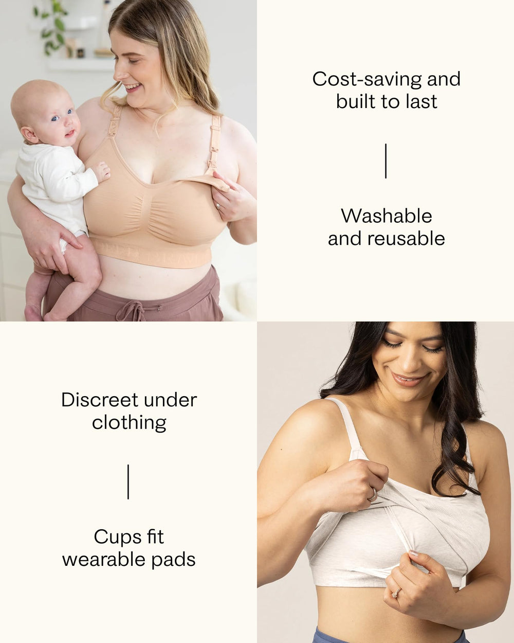 Kindred Bravely Organic Nursing Pads waterproof bag demonstrates travel-ready wet-pads storage