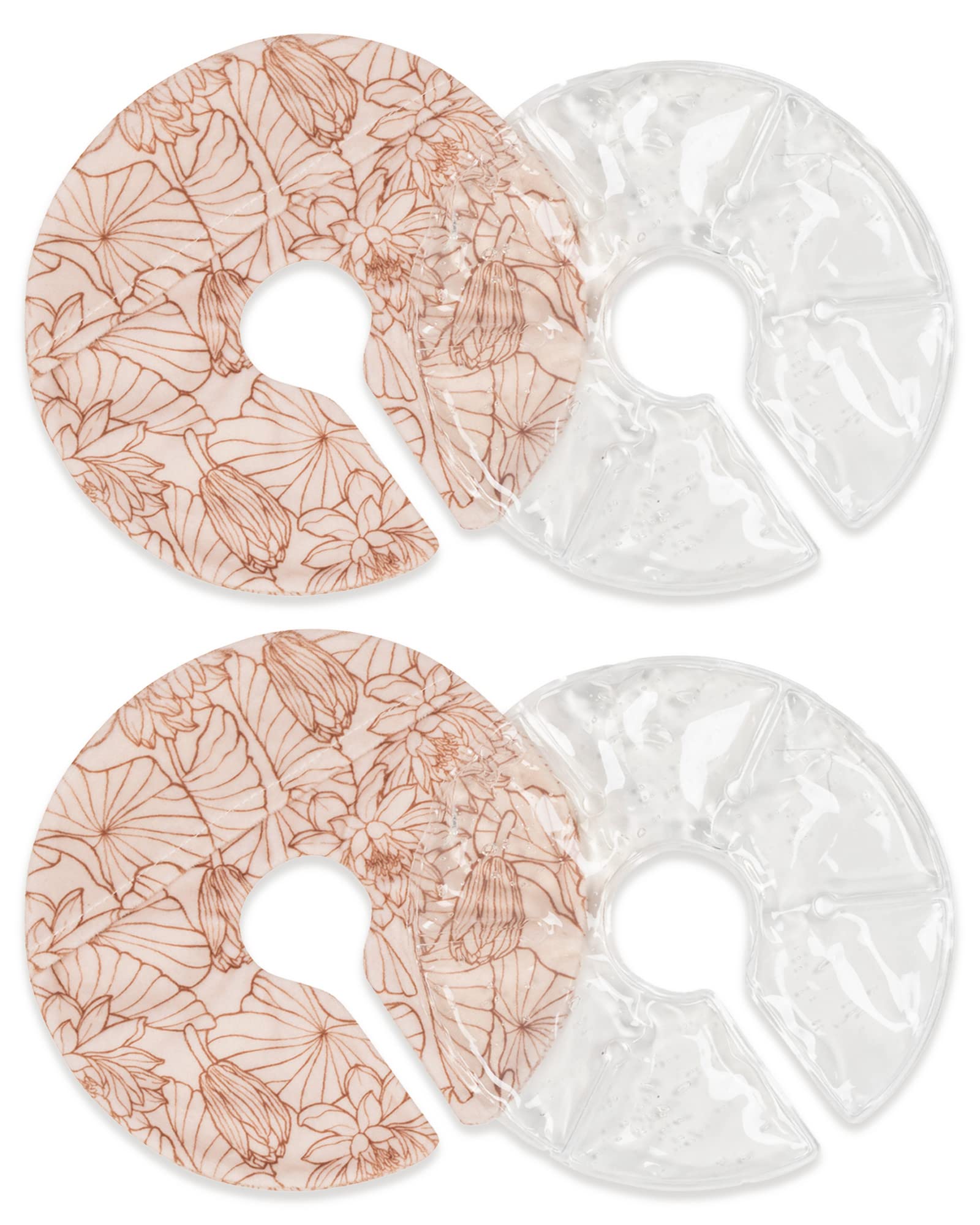 Kindred Bravely soothing breast gel pads front view for versatile hot or cold therapy.