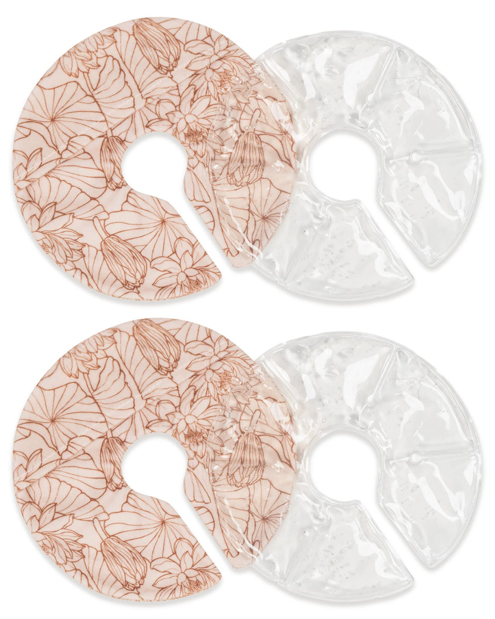 Kindred Bravely soothing breast gel pads front view for versatile hot or cold therapy.