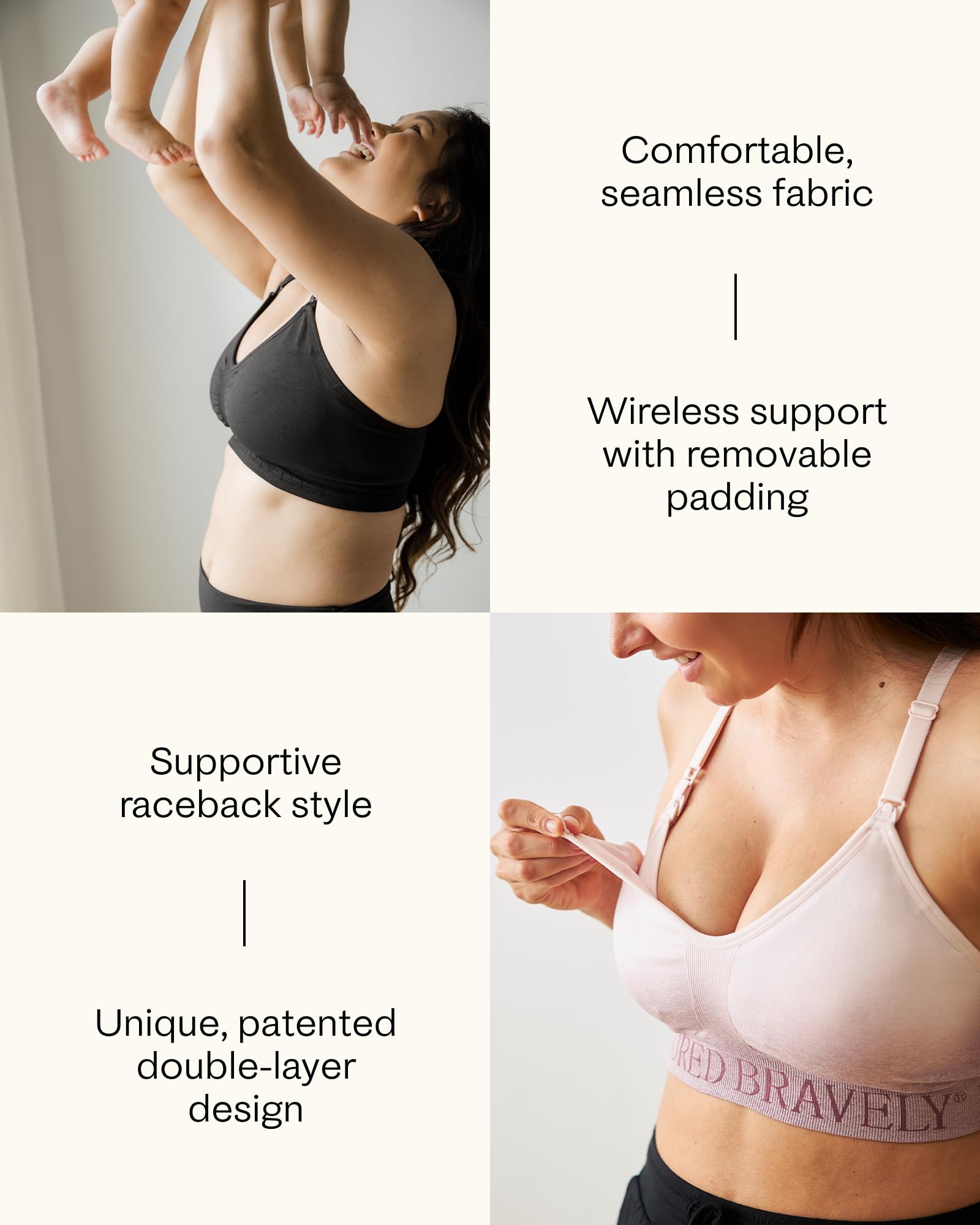 Kindred Bravely Sublime fabric closeup highlighting breathable moisture-wicking comfort