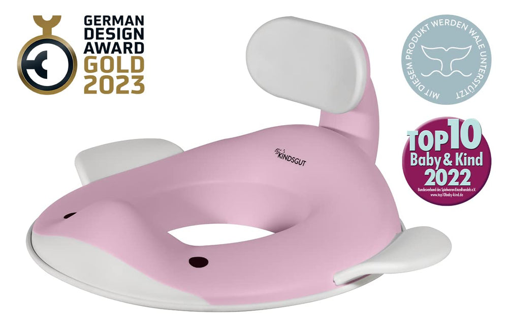 Kindsgut whale pink easy-clean design supports quick after-use tidy-ups