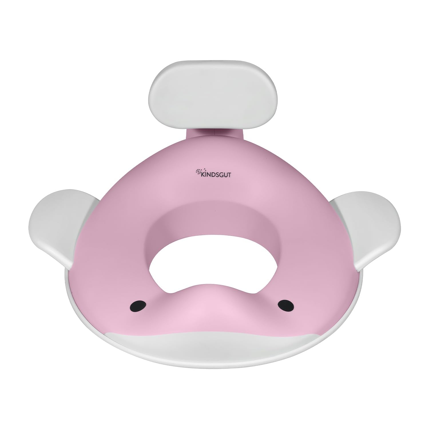 Kindsgut potty seat whale pink front view highlights stable kid-friendly seating