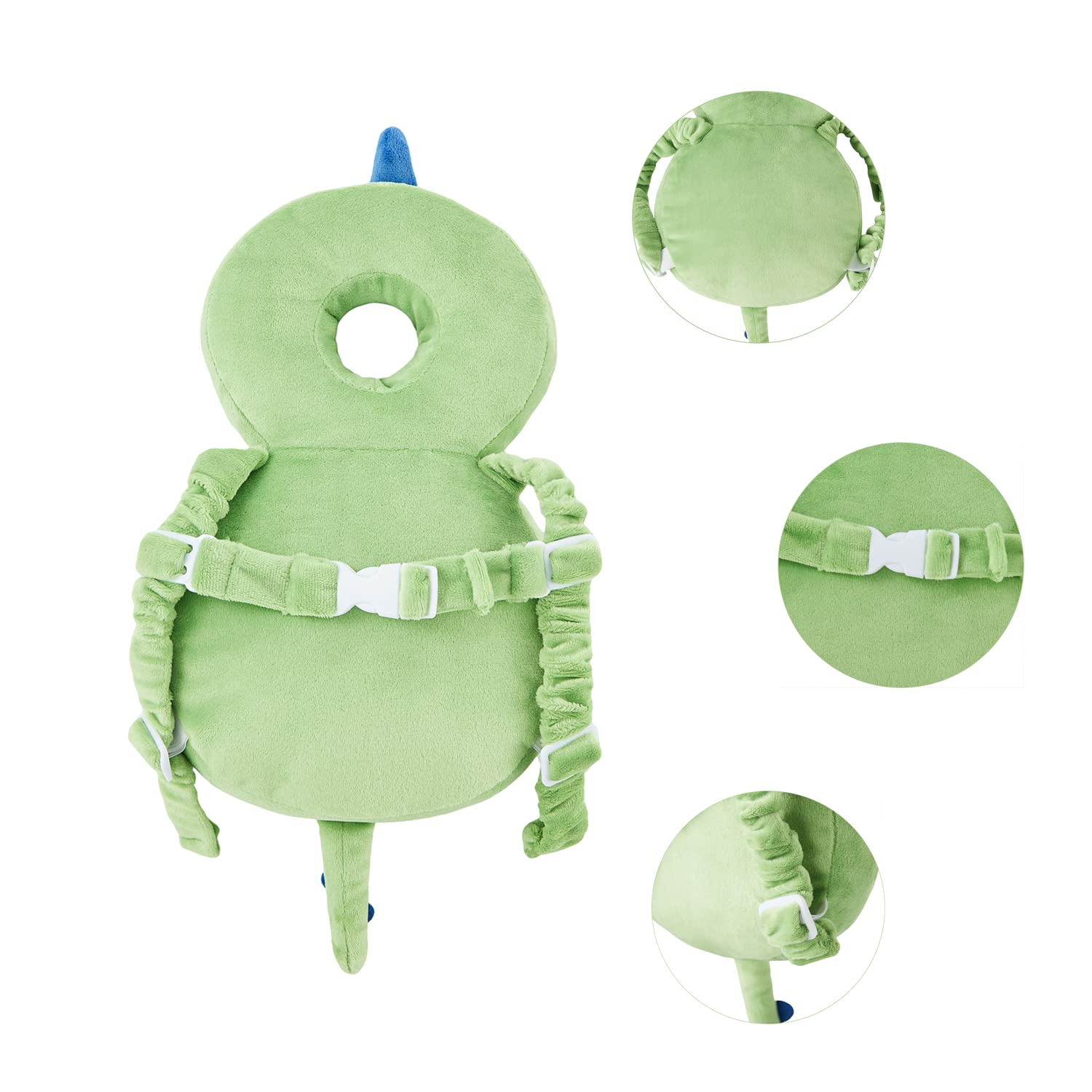 KingCheer cushion closeup reveals thick padding and breathable fabric for gentle protection.