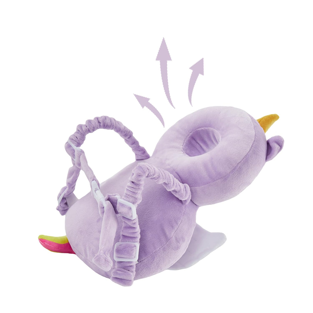 KingCheer unicorn design back protector makes a cute gift for toddlers learning to crawl.