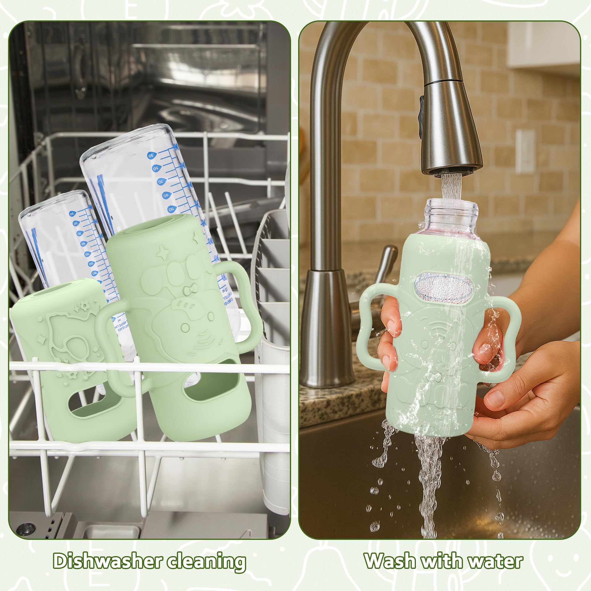 KingKam sleeve helps babies hold bottles confidently during feeding.