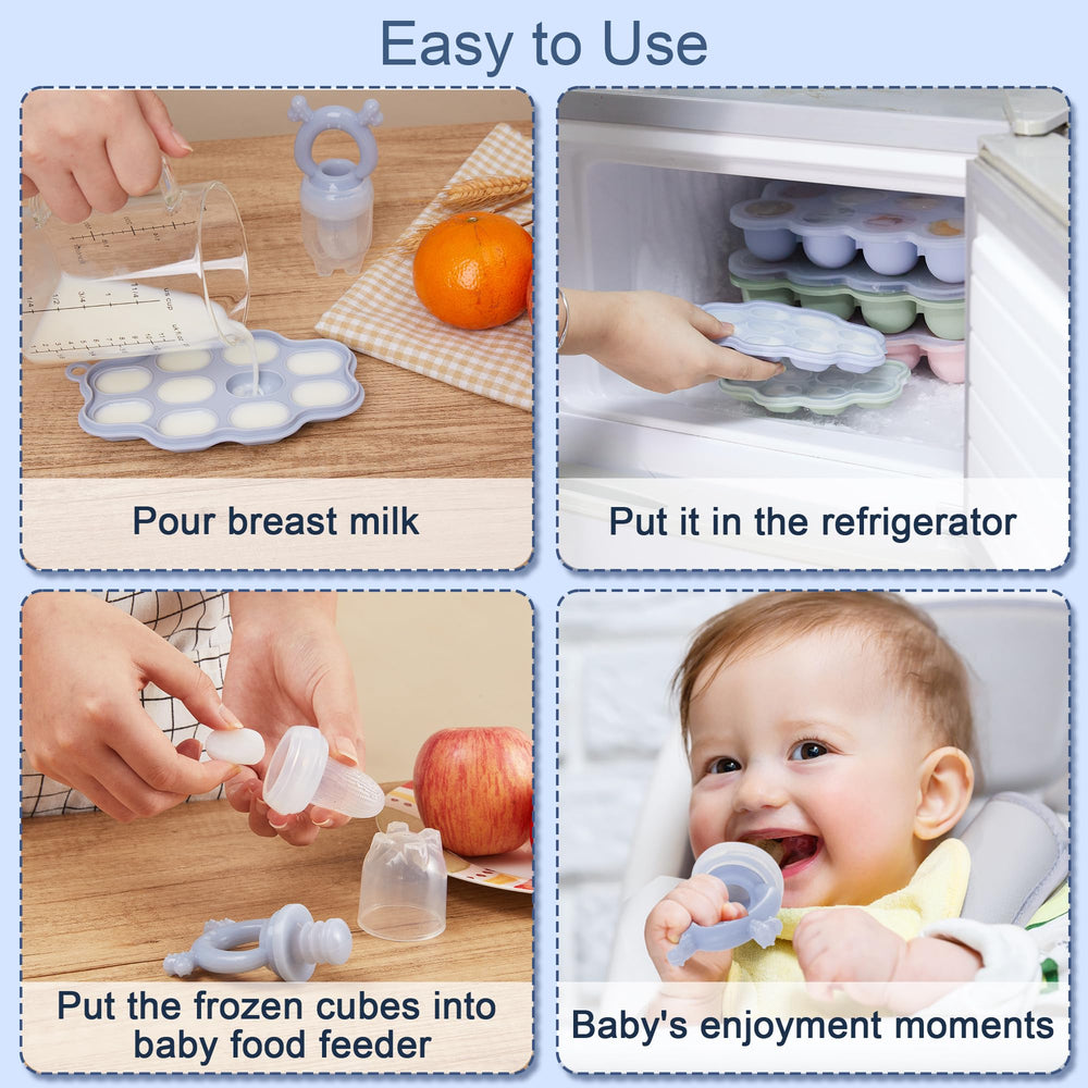 KingKam breastmilk popsicle mold closeup highlights safe freezer storage of breast milk pops.