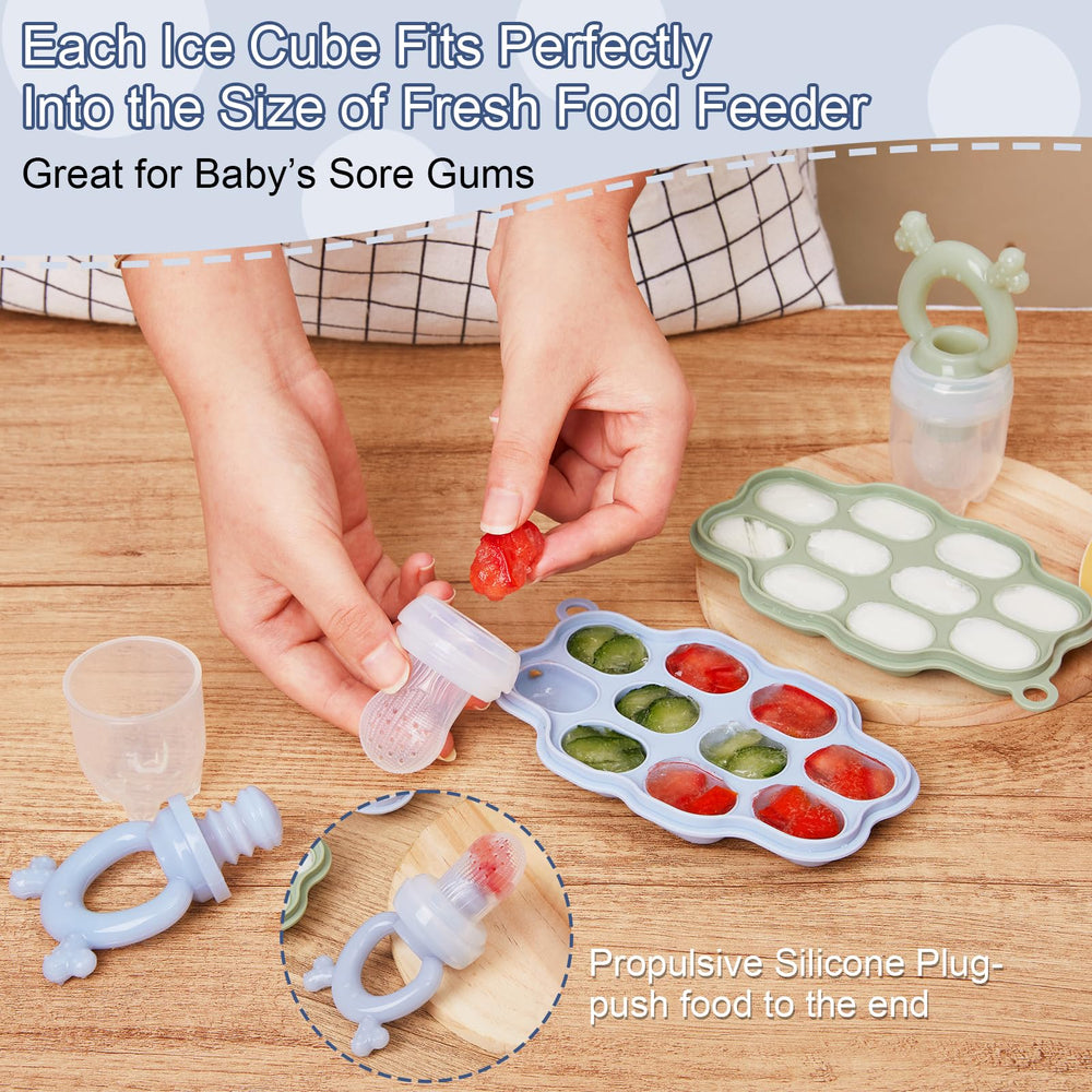 KingKam food-grade silicone tray safe for freezer and microwave.