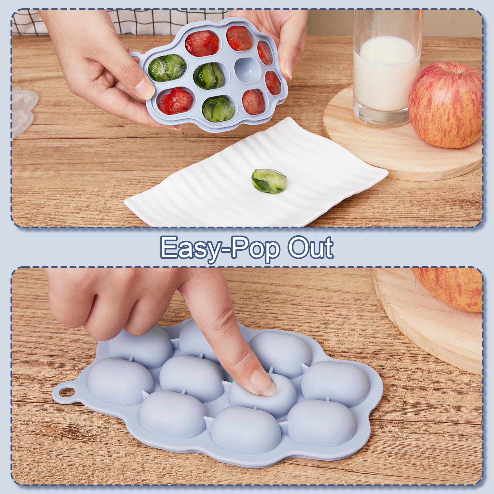 KingKam two-pack set supports baby-led self-feeding.