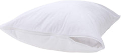 Kingnex featherproof pillow cover front view demonstrates feather-blocking comfort