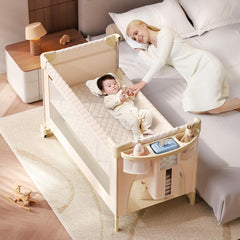 Kingobabys pack and play fold-open design enables quick setup and compact storage.
