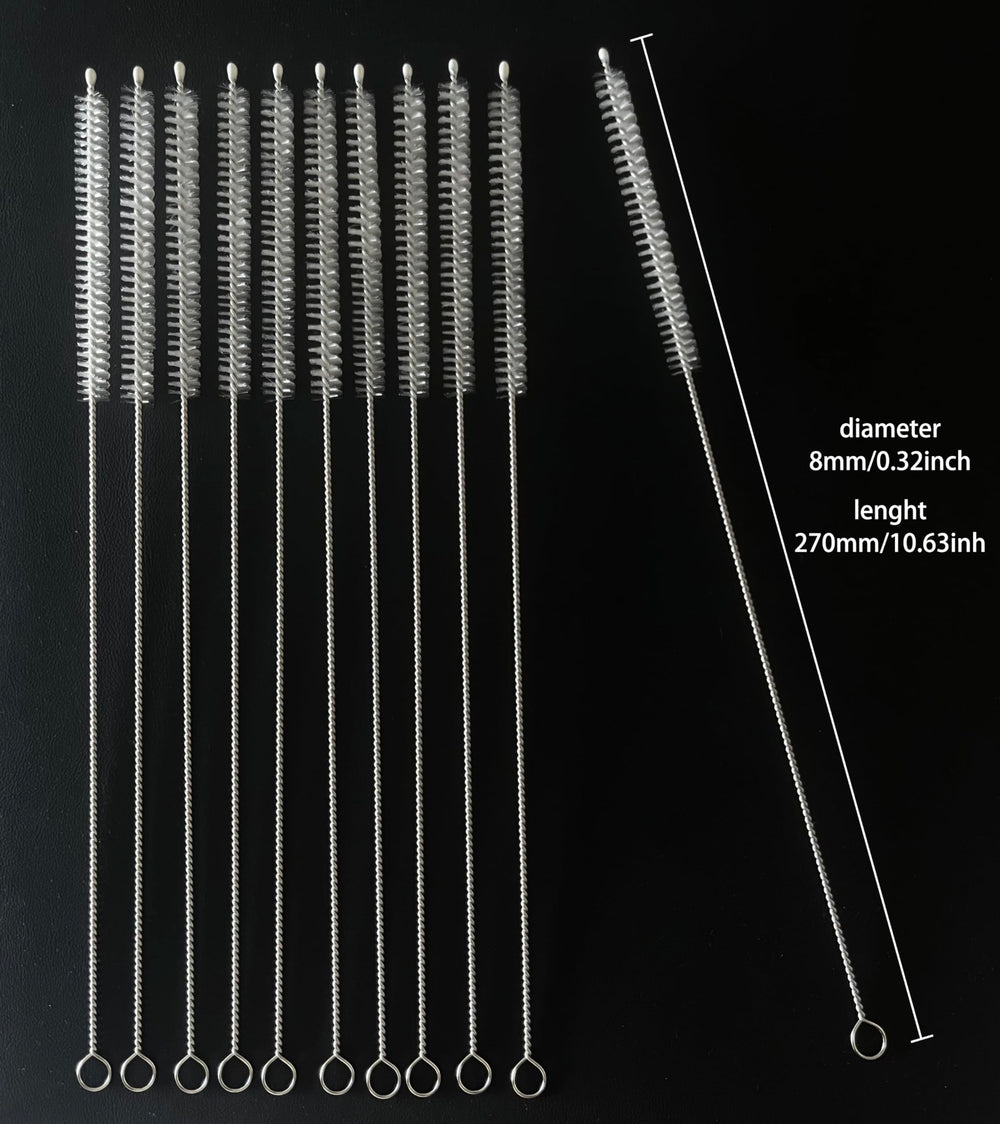 KINGSEM straw cleaner kit contents layout demonstrates cleaning tools