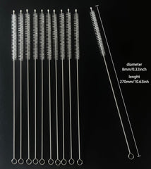 KINGSEM straw cleaner kit contents layout demonstrates cleaning tools