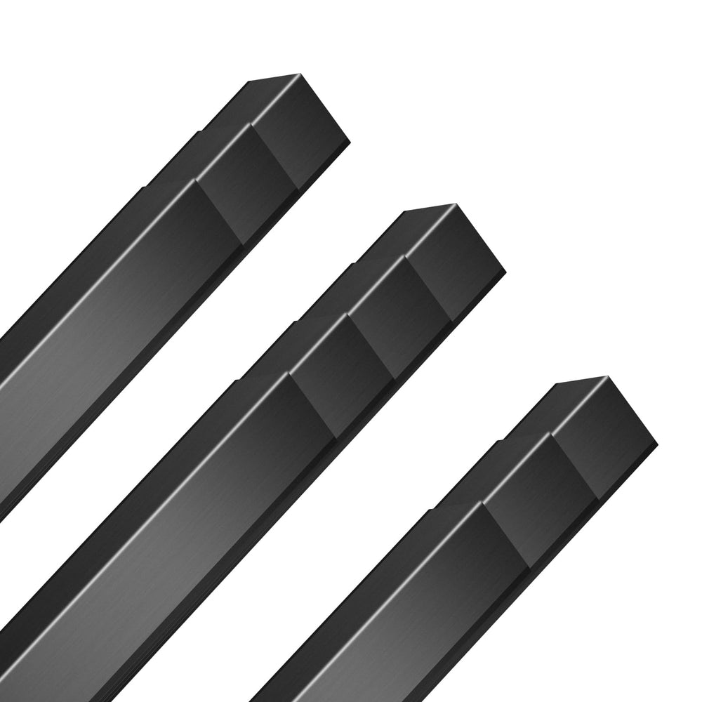 Kingtran black aluminium wall corner protector guard close-up showing durable edge protection for walls.