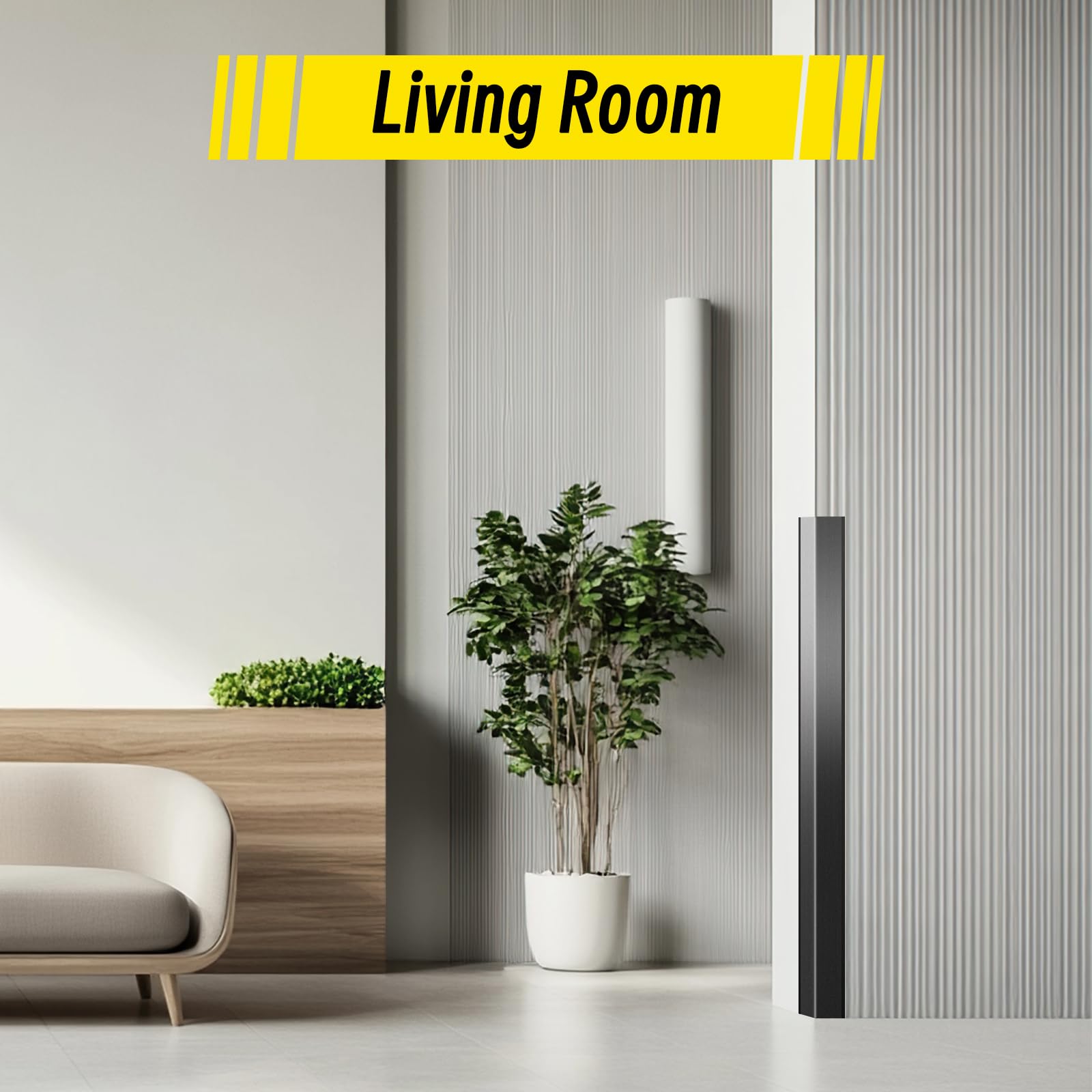 Kingtran wall corner protector installation concept showing non-drilling setup and clean lines.