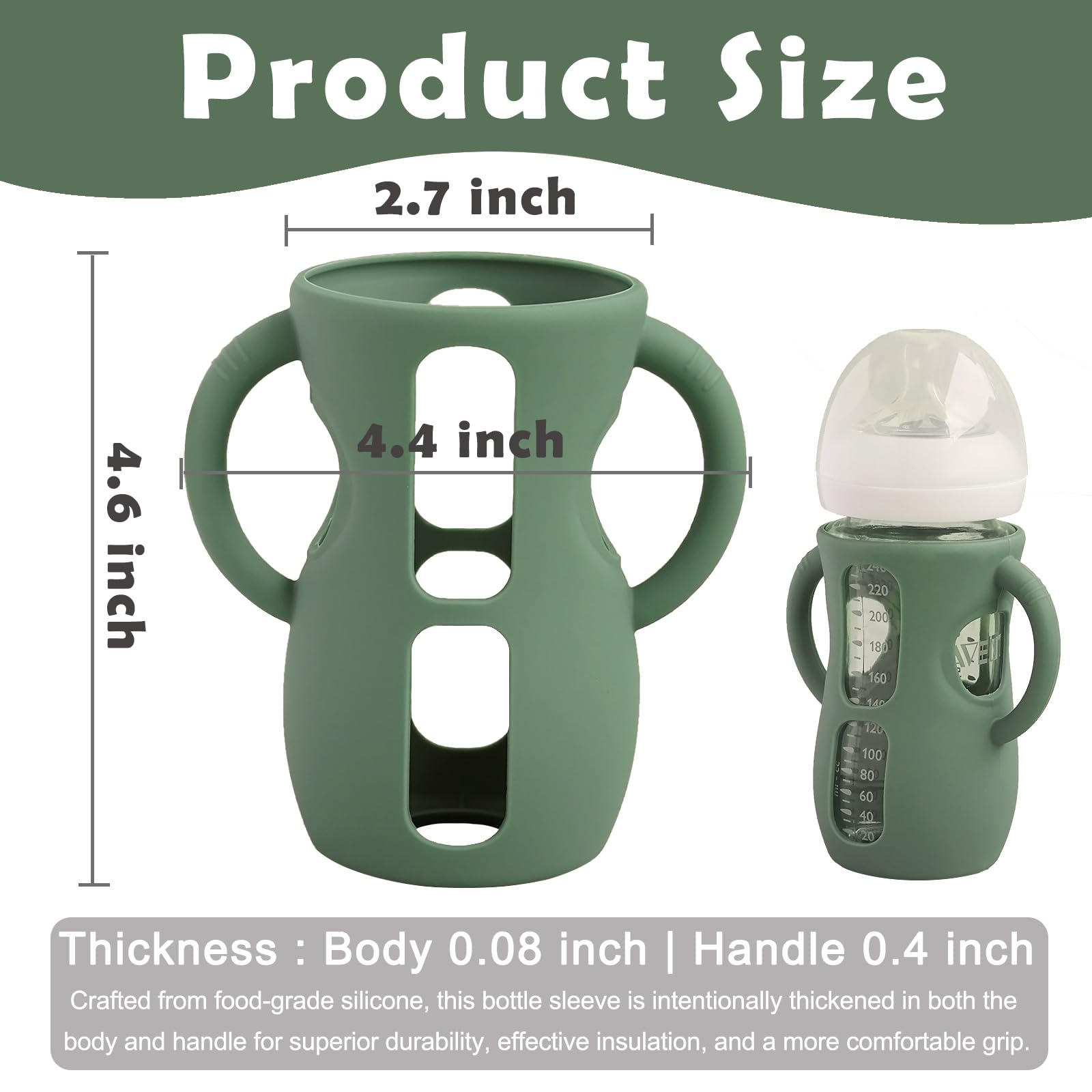 Kingwi sleeve is dishwasher safe for easy cleaning on Avent bottle