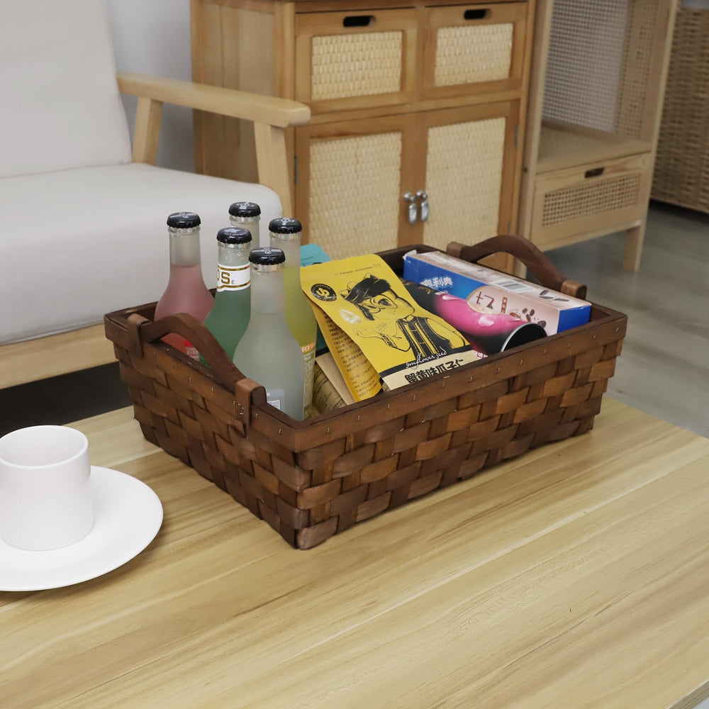 KingWillow storage basket holding books and sundries neatly.