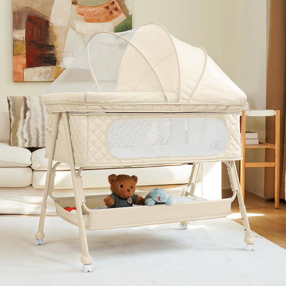 Kiniew Baby Crib Compact Travel-crib suits on-the-go families.