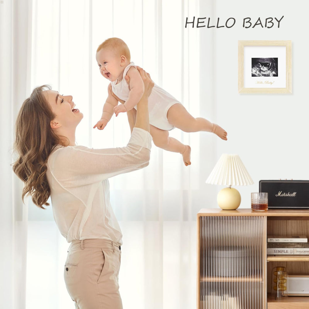KINLINK Gender-neutral frame ideal for gender reveal moments and nursery decor.