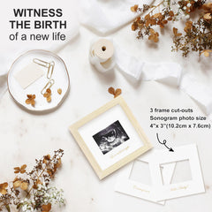 KINLINK Ultrasound photo 4x3 frame; perfect for keepsake display.