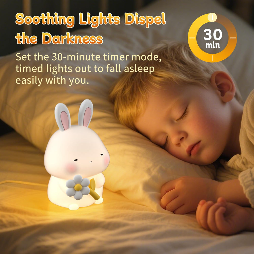 KinYiLO bunny night light suited for baby nursery decor and gentle illumination