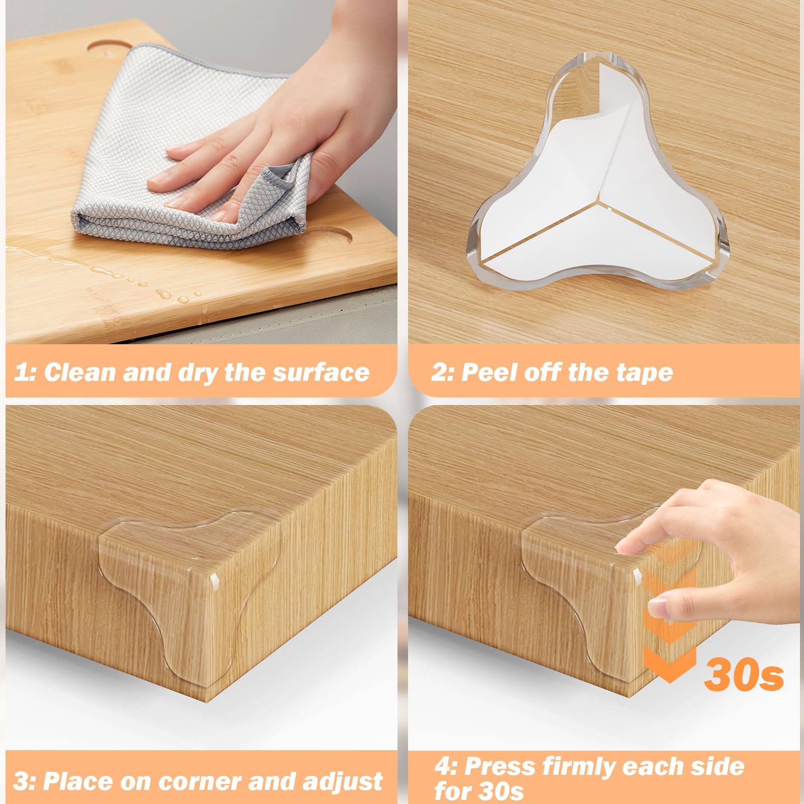Kiodew corner protector installation is easy versatile for tables cabinets and shelves