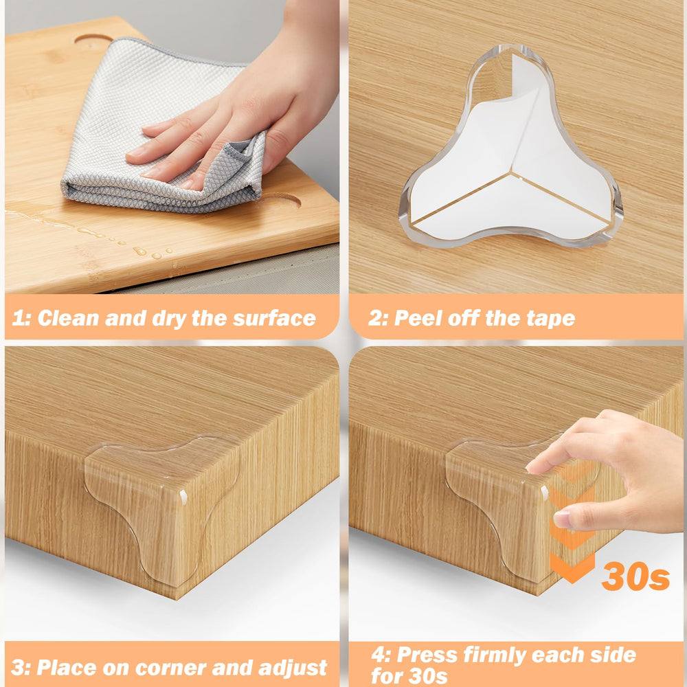 Kiodew corner protector installation is easy versatile for tables cabinets and shelves