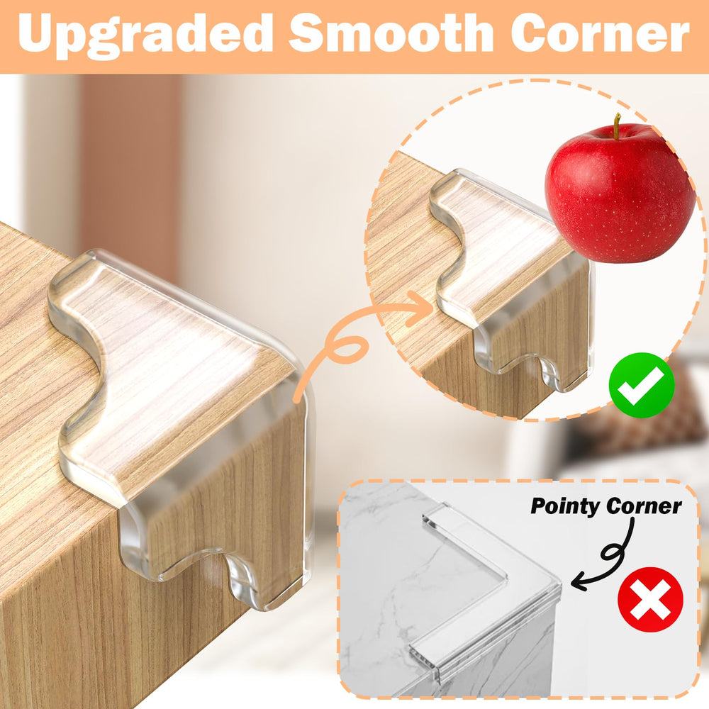 Kiodew corner protector with strong adhesion remains in place against curious little fingers