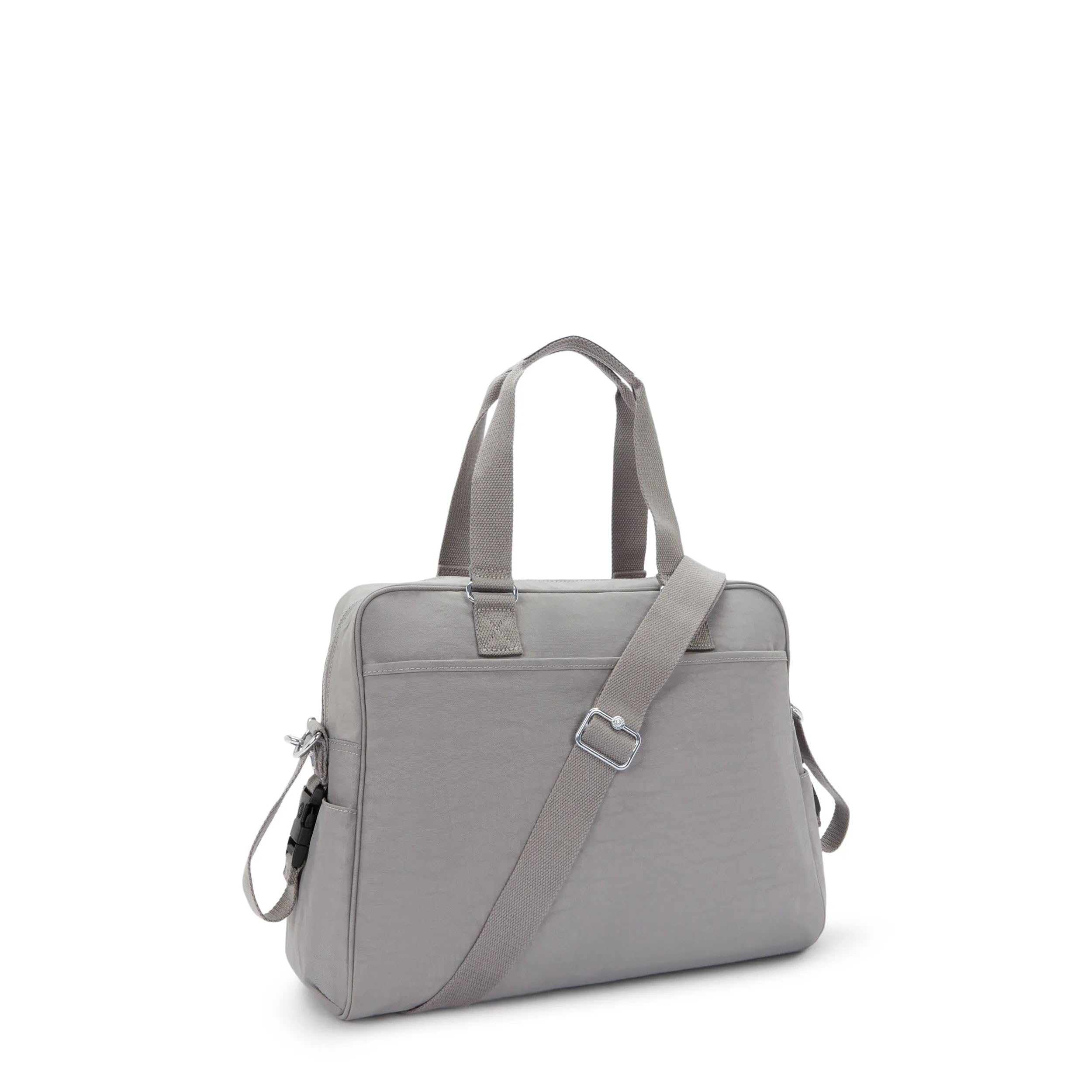 Kipling Alanna diaper bag interior organized with recycled polyester lining.