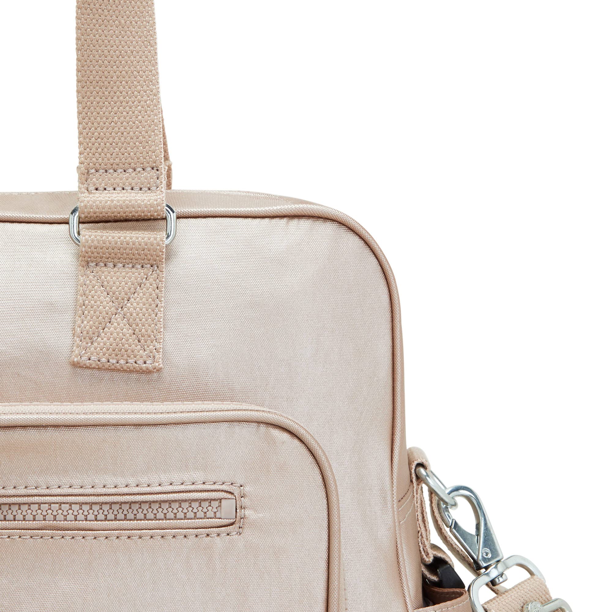 Kipling Alanna diaper bag Quartz Metallic 22L capacity for essentials