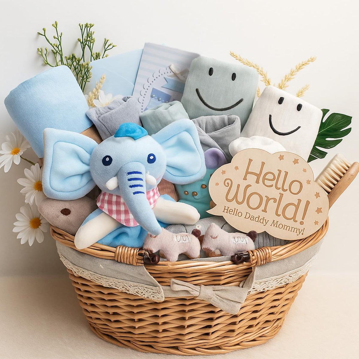 Kipwake baby boy gift basket blanket, cozy warmth for newborn cuddles