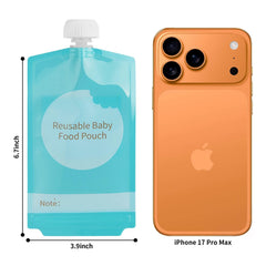 Kirecoo 7oz pouch with wide opening enables easy filling and quick cleanup.