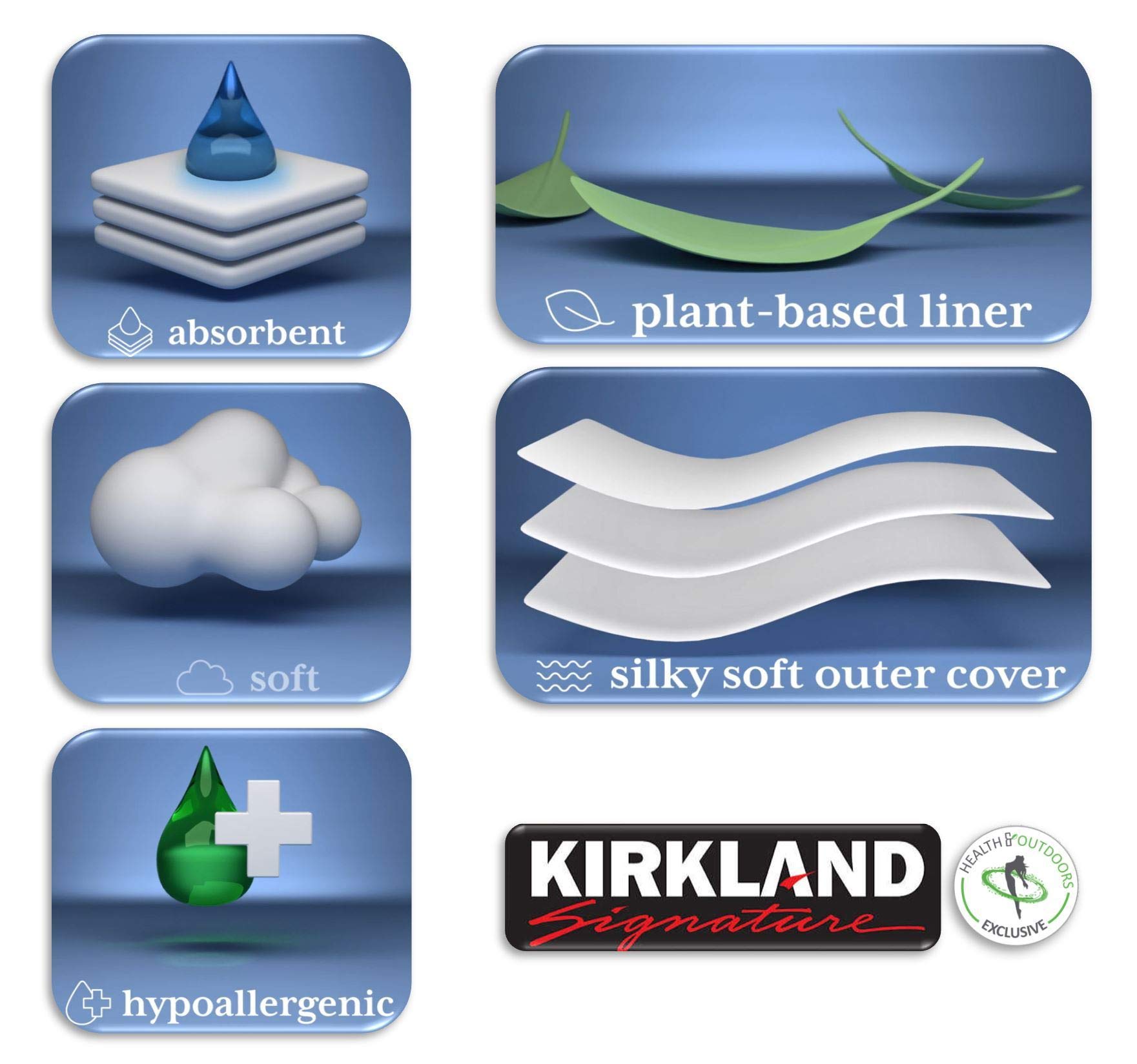 Kirkland Signature Diapers Size 2 waistband indicator helps with sizing.