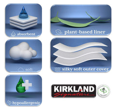 Kirkland Signature Diapers Size 2 waistband indicator helps with sizing.