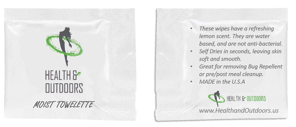 Kirkland Signature Health and Outdoors wipes for quick diaper bag cleanups.