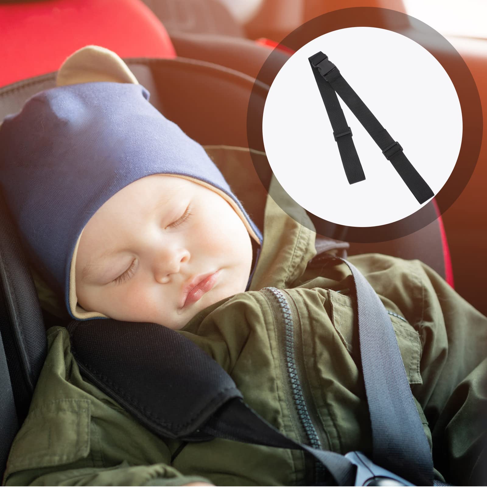 Kisangel indoor outdoor use straps illustrate all-season usability during travel and meals.