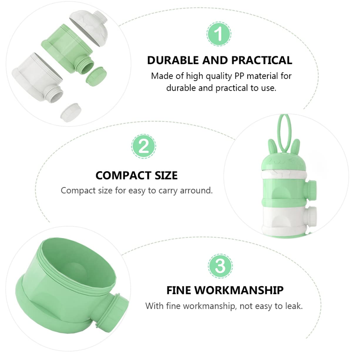 Kisangel detachable layers facilitate quick reassembly and cleaning after use.
