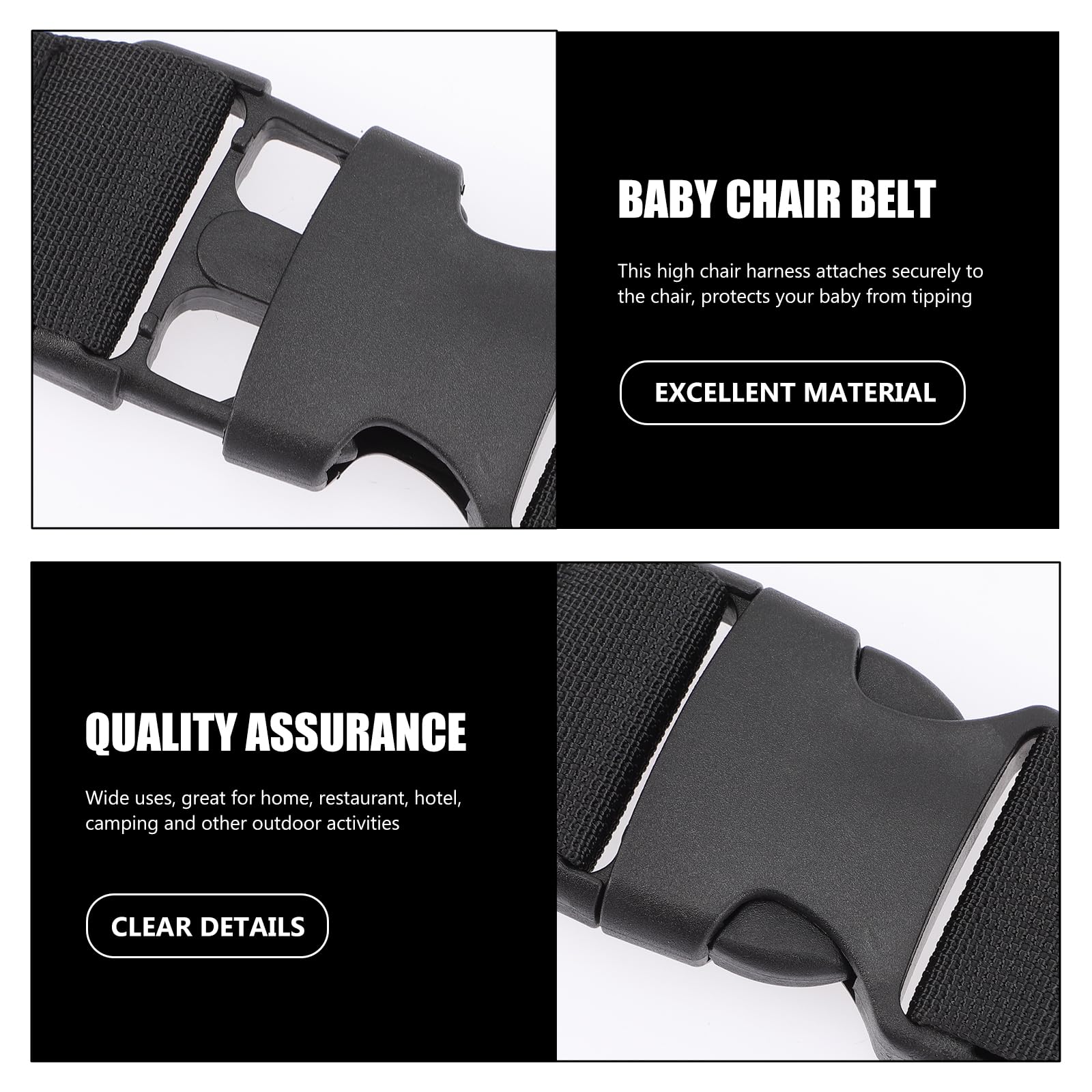 Kisangel stroller safety strap secured image highlights reliable restraint during outings.