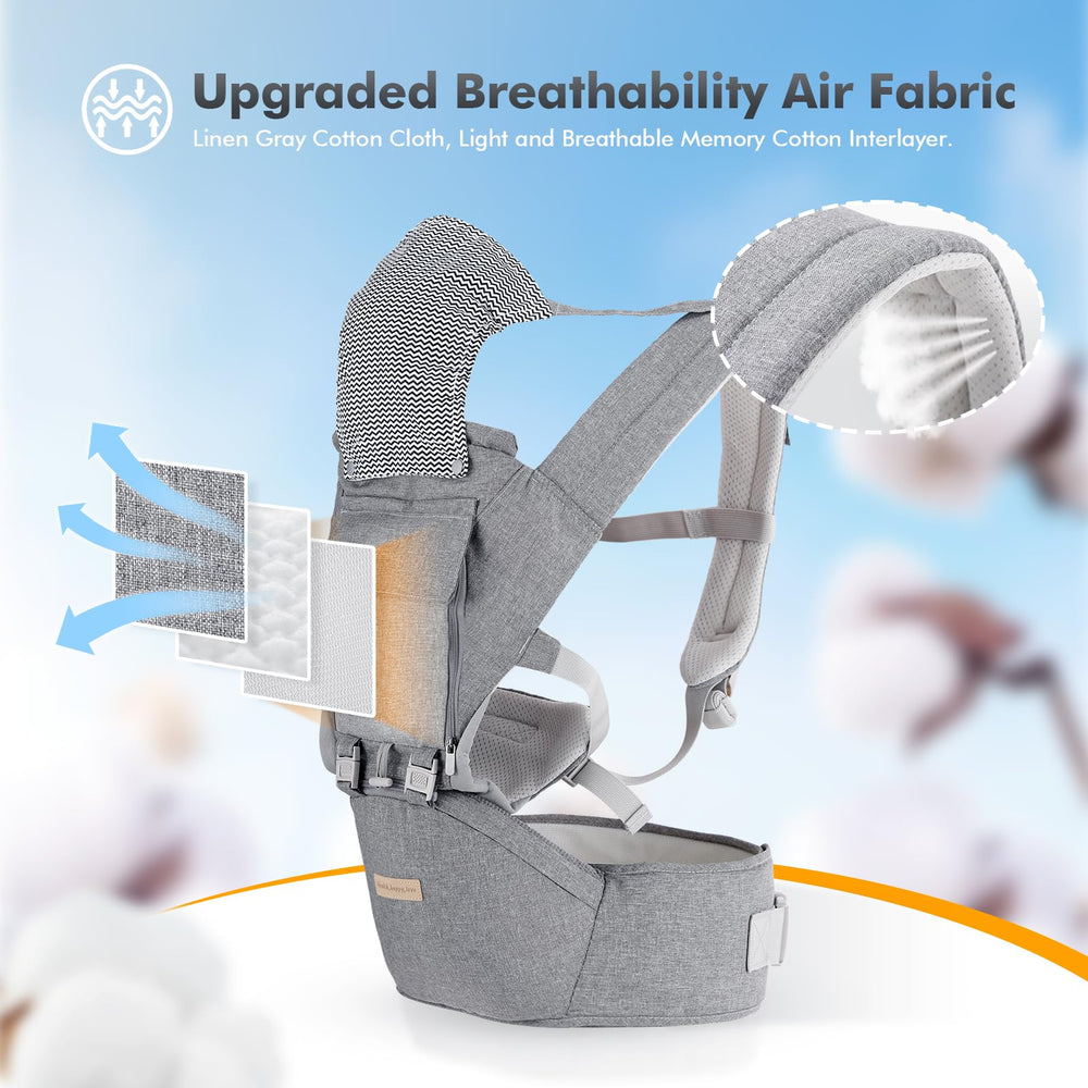 Kisdream soft cotton fabric keeps baby comfortable and skin-friendly in all seasons.