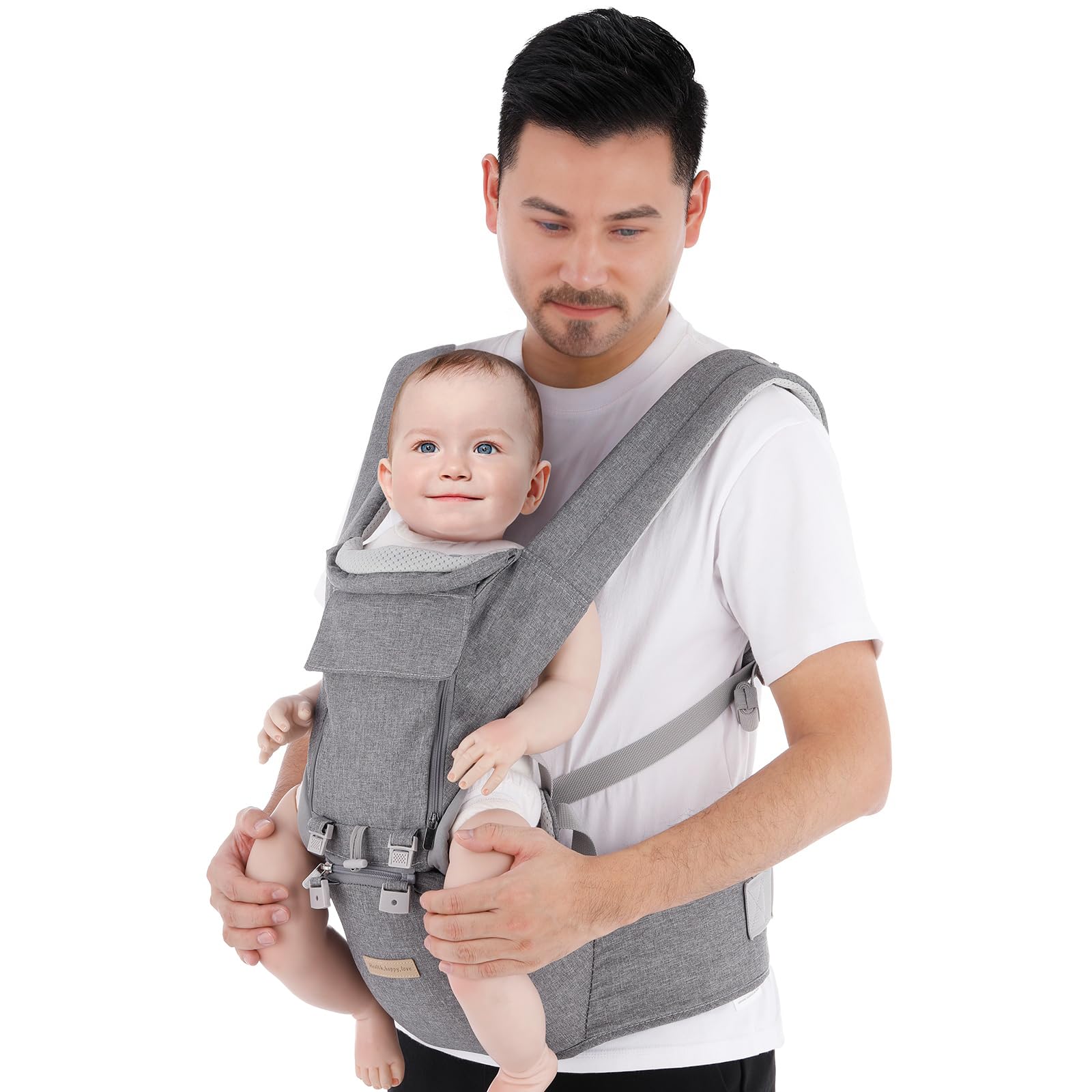 Kisdream travel-ready carrier fits busy families for airports, parks, and shopping trips.