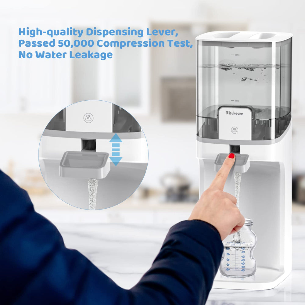 Kisdream Water Warmer clear water level view for easy monitoring.